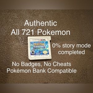 Pokemon Alpha Sapphire Version Authentic All 721 Pokemon